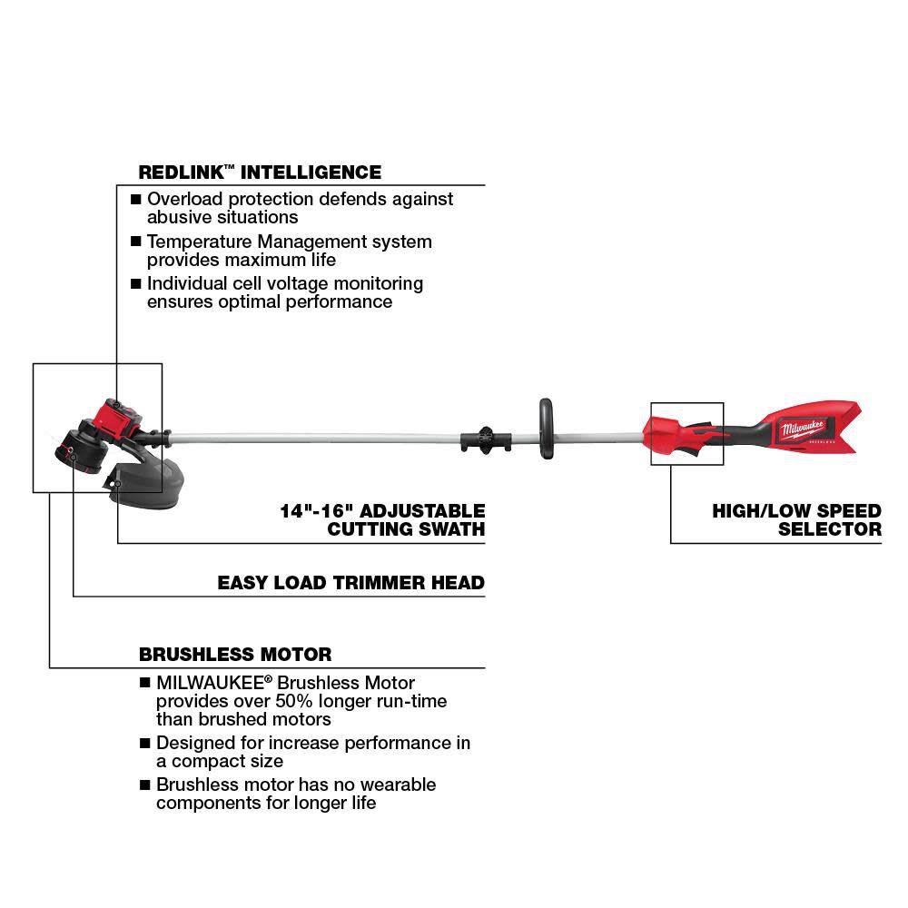 MW M18 Brushless String Trimmer Bare Tool 2828-20 from MW