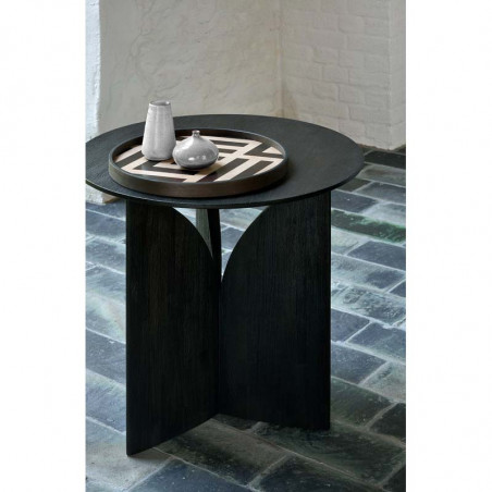 Table d'appoint Fin Teck Noir Ethnicraft - Table d'appoint - GRIIN