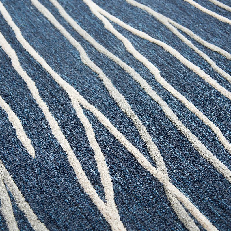 Rizzy Home Idyllic Contemporary Lines Striped Rug