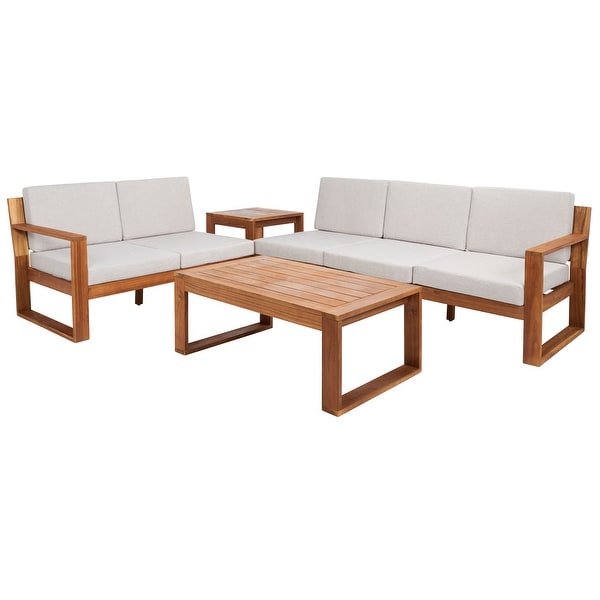 SAFAVIEH Outdoor Catryn 4Pc Outdoor Living Set