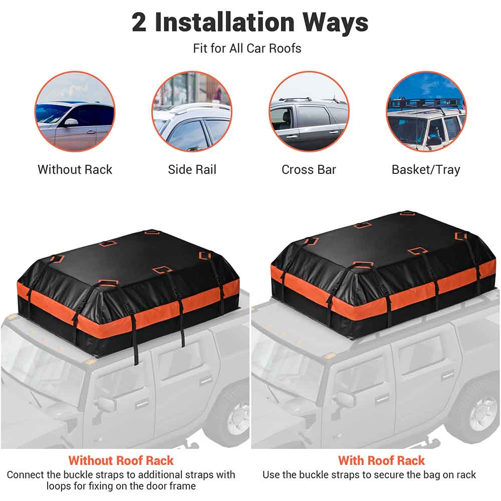 Yescom USA Rooftop Cargo Bag for SUV Car 21 cu ft.(52x39x17.5 in)