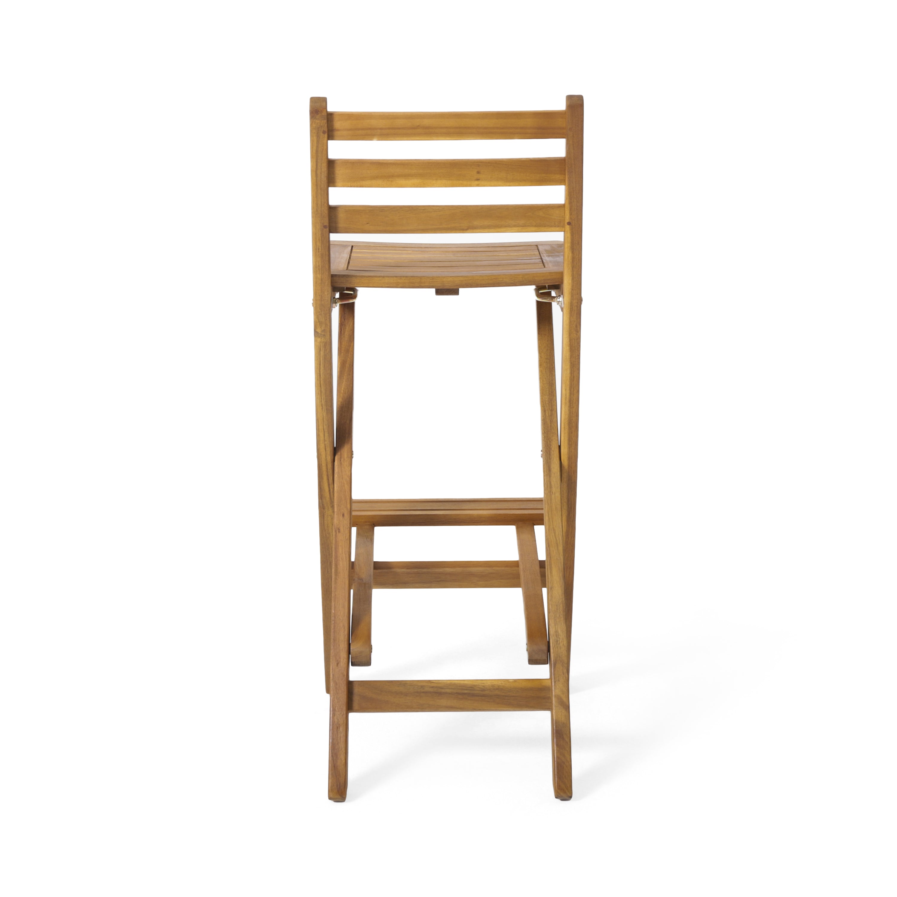 Atlantic Outdoor 30-Inch Foldable Acacia Wood Bar Stool