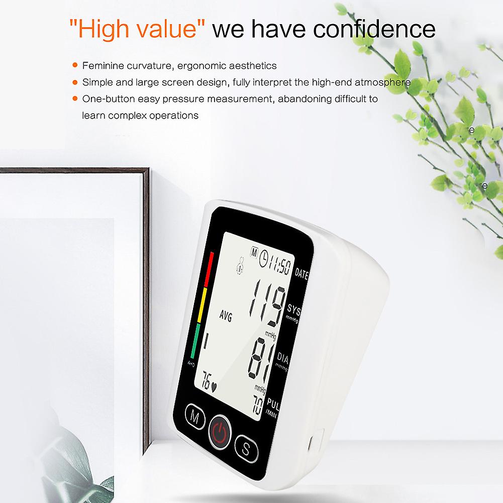 Electric Blood Pressure Monitor Digital Arm Sphygmomanometer With Voice Function