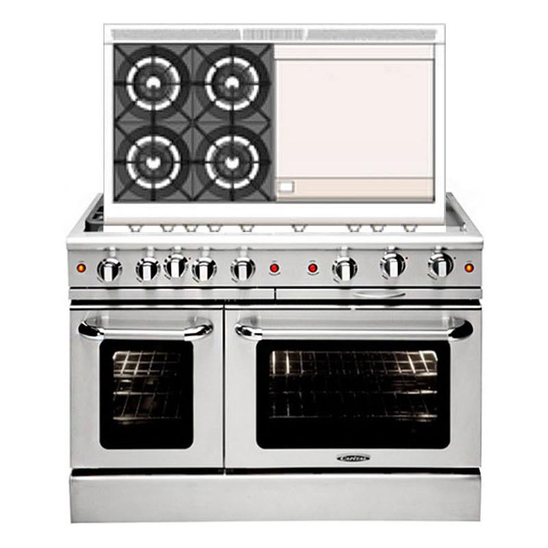 Capital 48-inch Freestanding Gas Range MCOR484GG-N