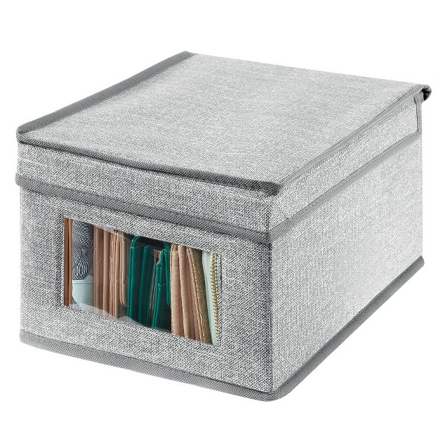 Mdesign Soft Fabric Closet Storage Organizer Box