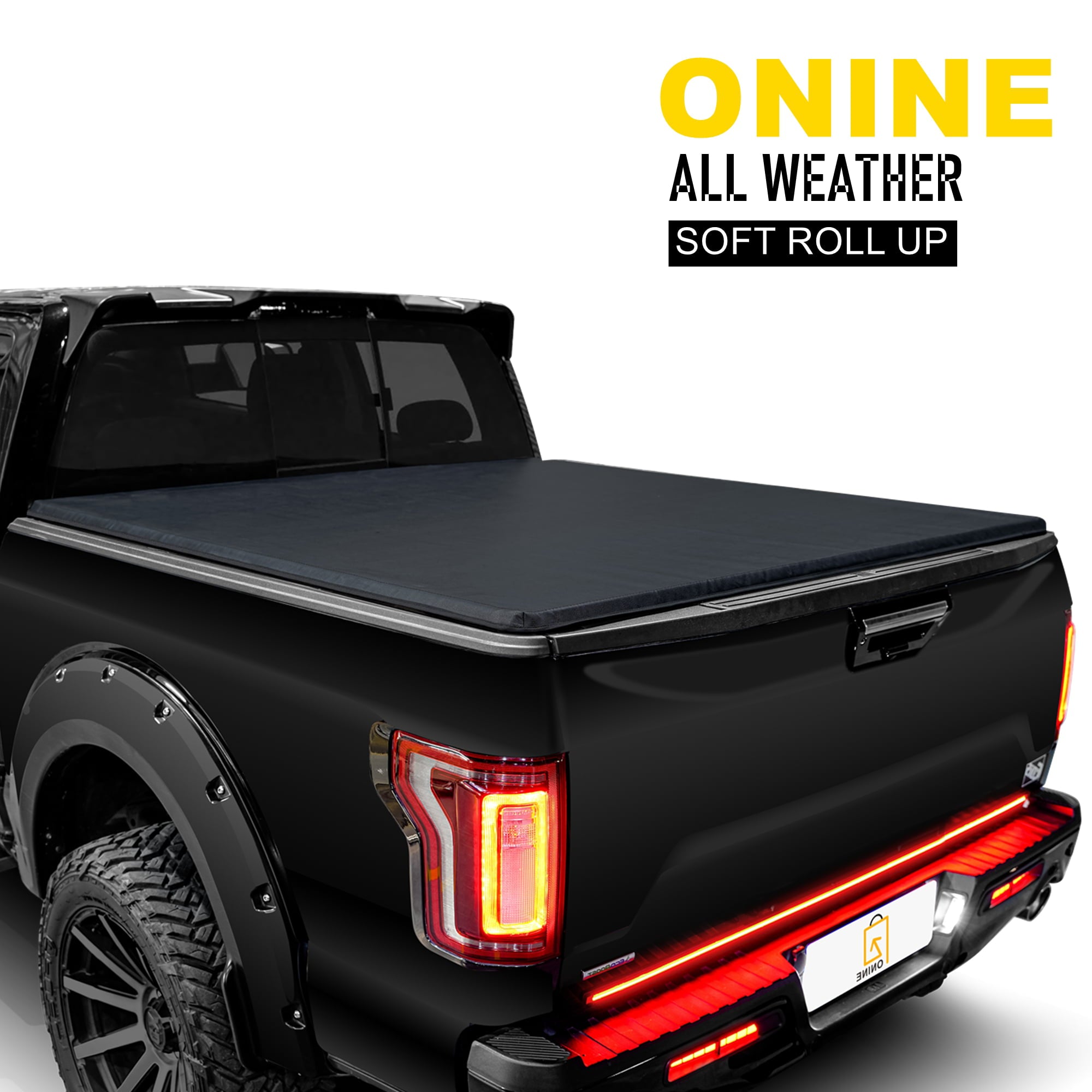 ONINE AWR Soft Roll Up Truck Bed Tonneau Cover Custom Fit 2015-2023 Ford F150 5.5ft Bed(66