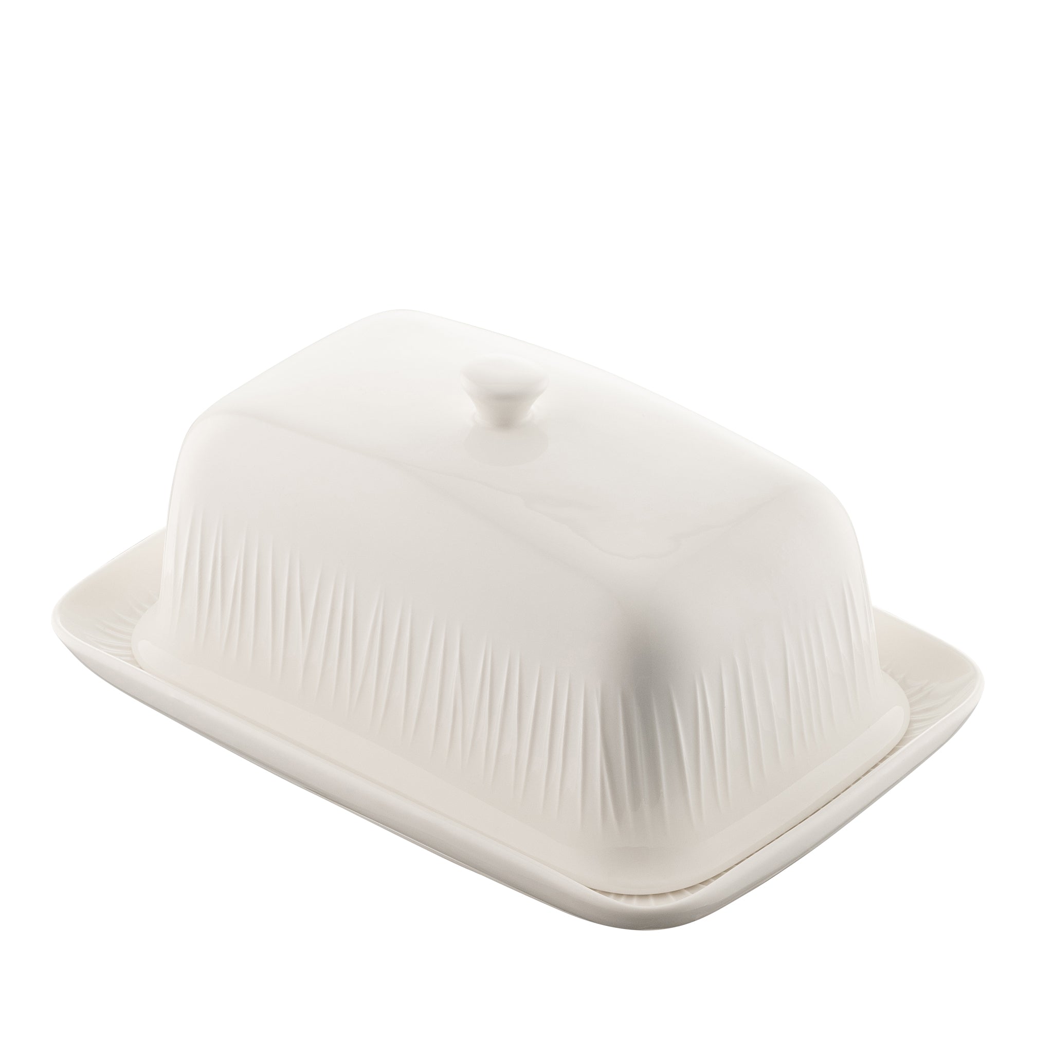 Belleek Living Erne Butter Dish