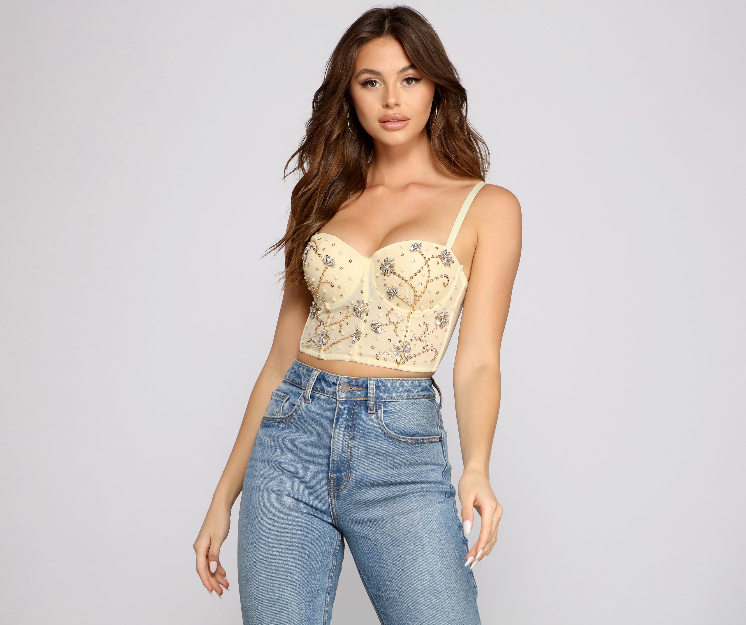 Feelin' Flawless Embellished Bustier