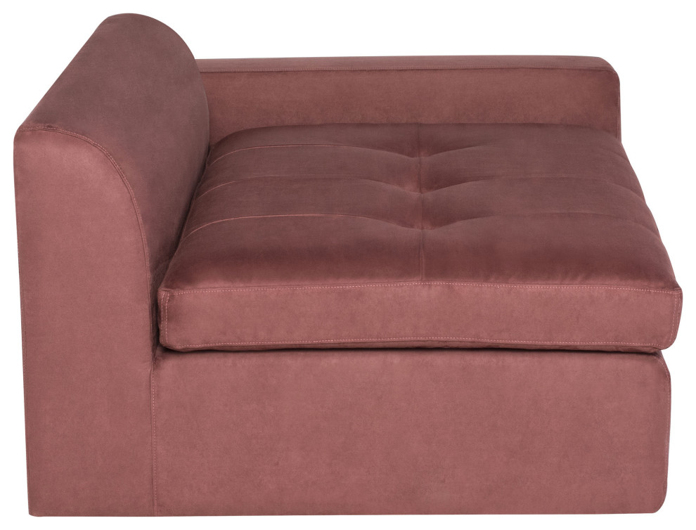 Lola Chianti Microsuede Fabric Modular Sofa  Hgsn349   Contemporary   Armchairs And Accent Chairs   by Kolibri Decor  Houzz