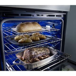 KitchenAid 30 in. Electric Even-Heat True Convection Wall Oven with Built-In Microwave in Stainless Steel KOCE500ESS