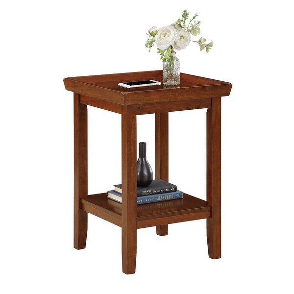 Porch and Den Luxembourg Rubberwood End Table