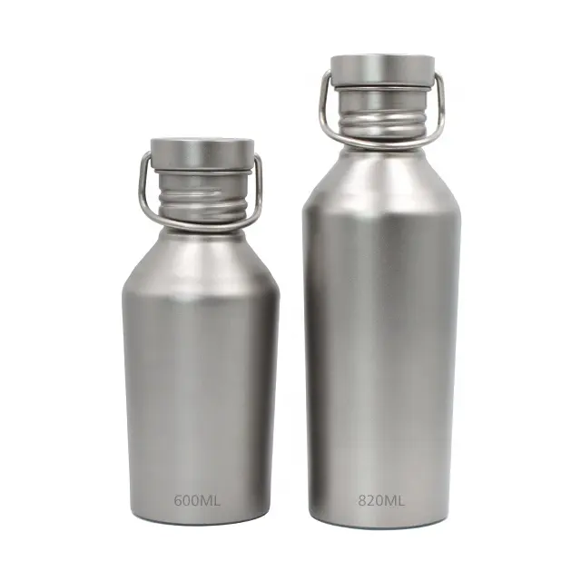 Titanium Outdoor Hiking Sports drinkware Sets Different Capacity Titanium Drinking Water Bottle