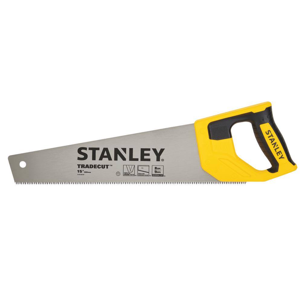 Stanley Trade cut 15 in. Tooth Saw STHT20348