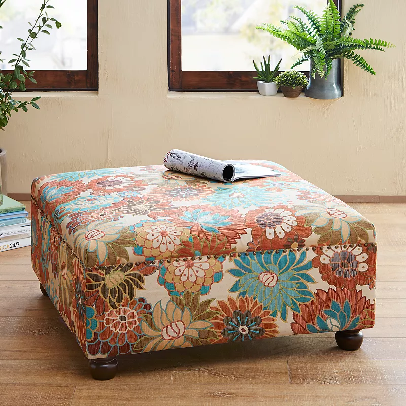 Madison Park Effie Cocktail Square Ottoman