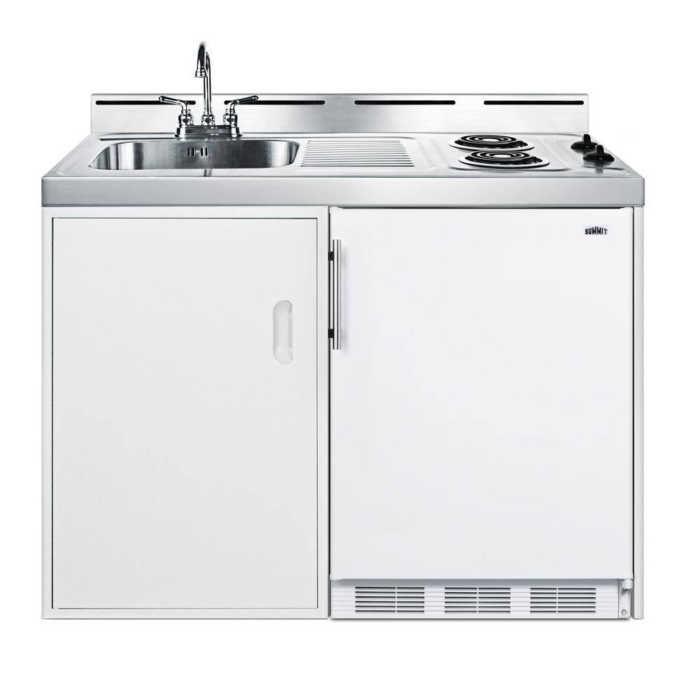 Summit Appliance 48 in. Compact Kitchen in White C48EL1P