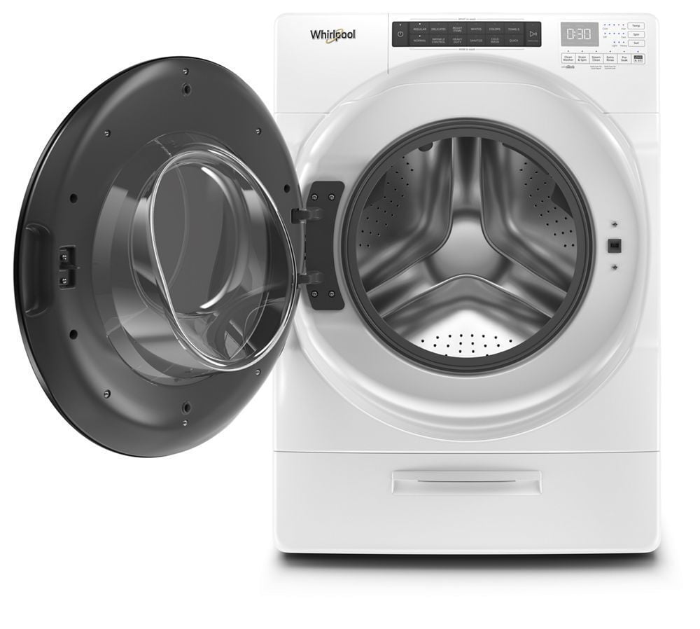 Whirlpool WFW6620HW 4.5 Cu. Ft. Closet-Depth Front Load Washer With Load & Go Xl Dispenser