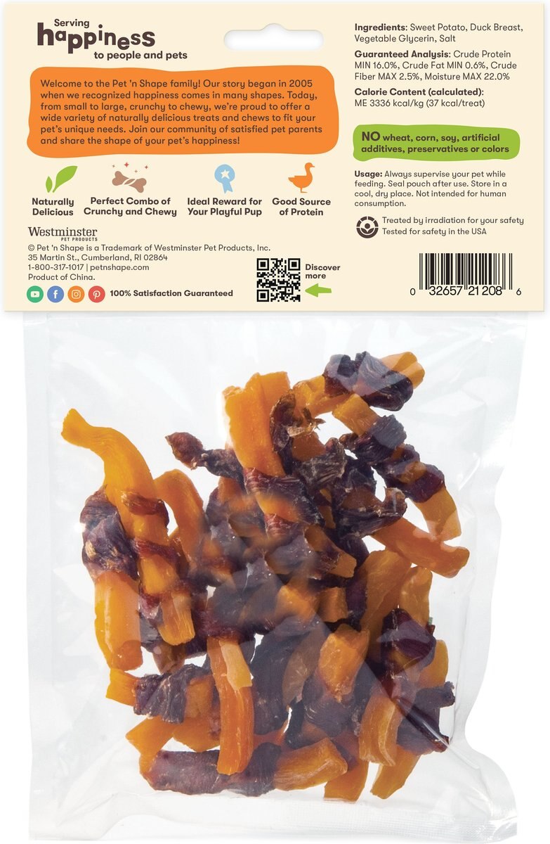 Pet 'n Shape Grain-Free Duck 'n Sweet Potato Dog Treats