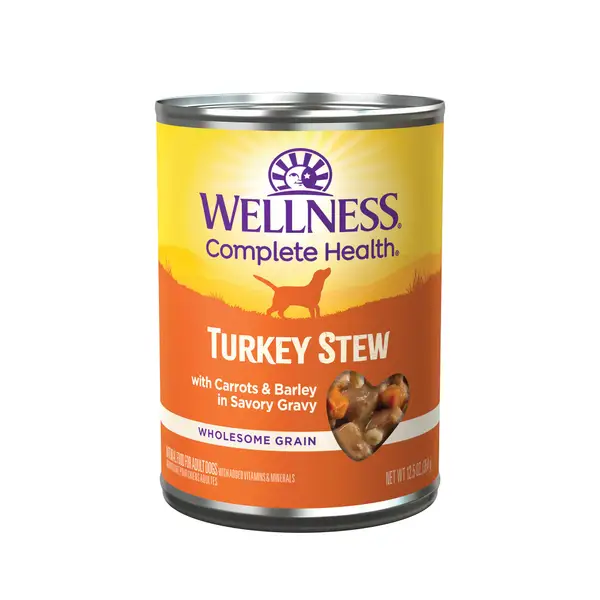 Wellness 12.5 oz Turkey Stew Thick and Chunky Natural Canned Dog Food