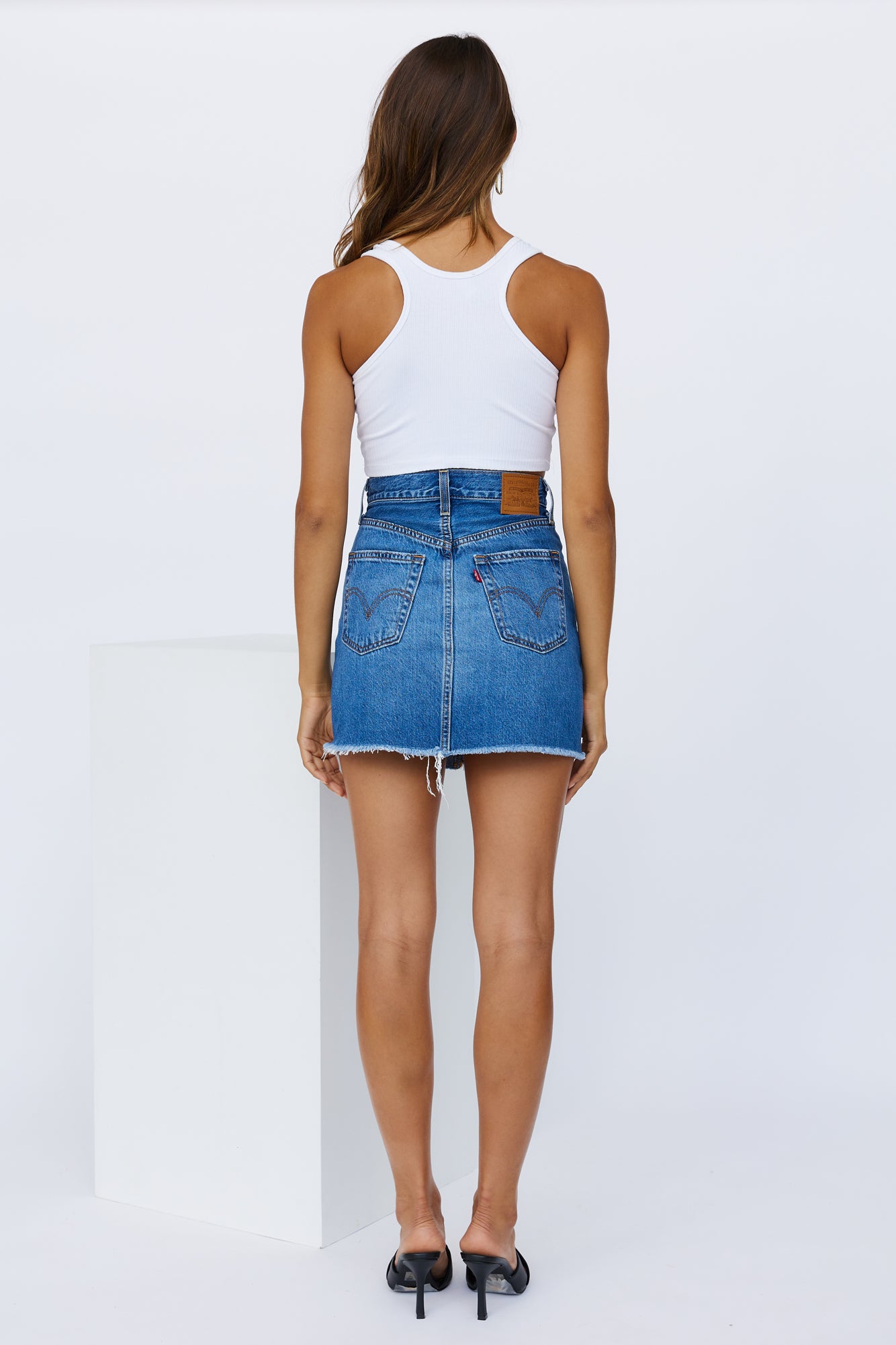 LEVIS Ribcage Skirt Noe Starter Blue