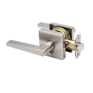 Copper Creek Verona Satin Stainless Pushbutton Privacy BedBath Door Handle VL2231SS