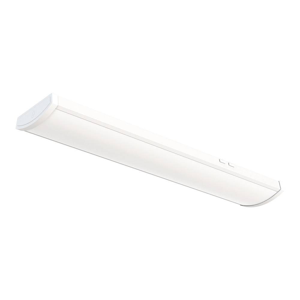 Lithonia Lighting 4 ft. 400050006000 Lumens Integrated LED Triac Dimming White Wraparound Light Switchable Color Temperature FML4W 48 ALO6 8SWW2 TD