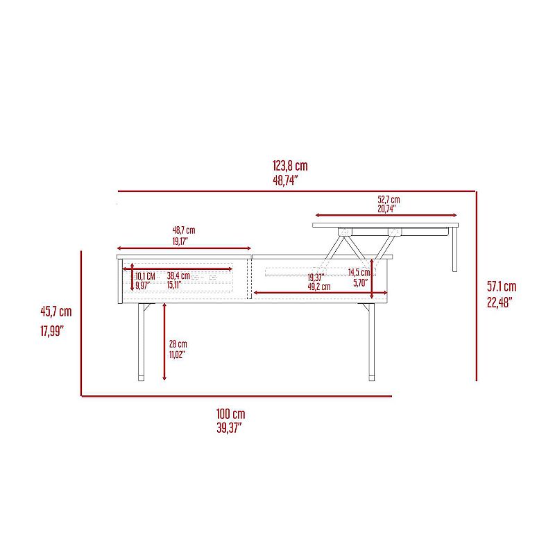 Georgetown Lift Top Coffee Table