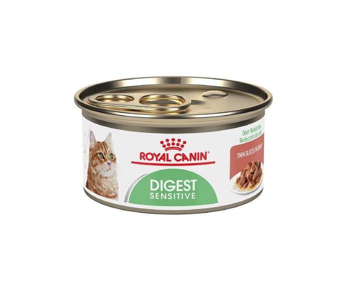 Royal Canin Digest Sensitive Thin Slices in Gravy Wet Cat Food， 3oz. Can