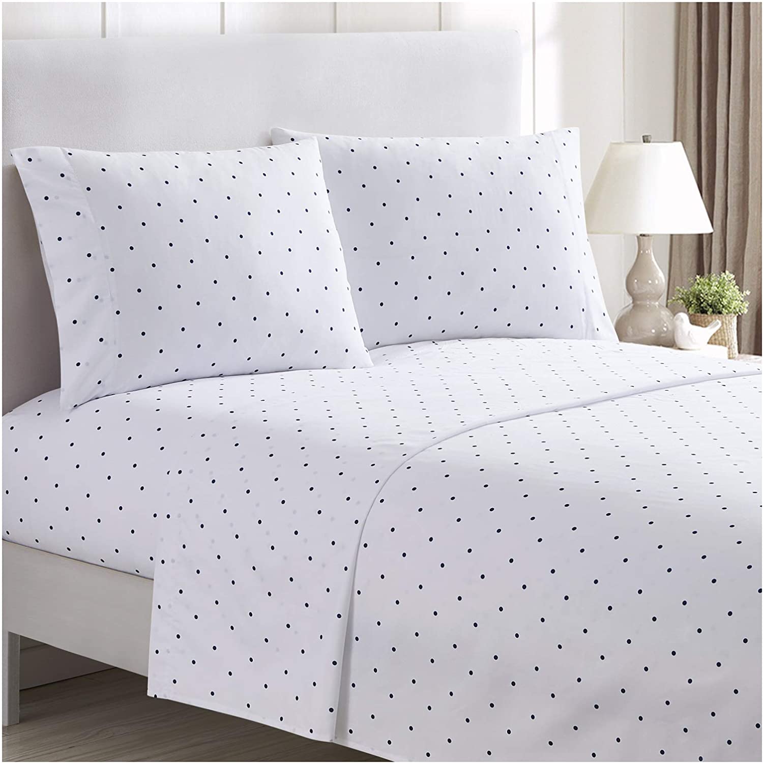 Brushed Microfiber Hypoallergenic 4 pcs Bedsheet Set King Size