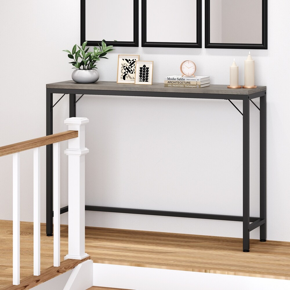 Narrow Sofa Console Entryway Table for Living Room   9.05\