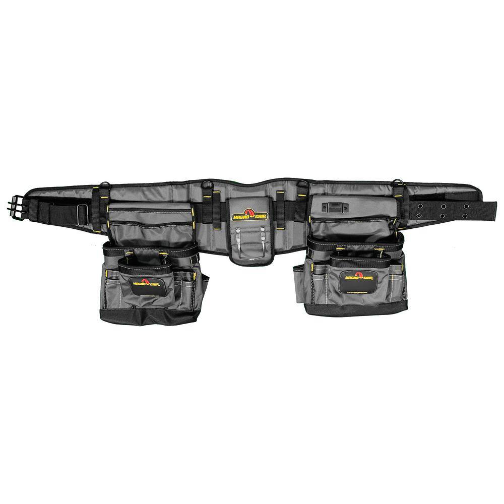 MagnoGrip 19-Pocket Builders Tool Belt with Integrated Back Support 006-604