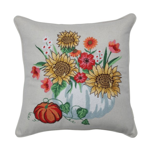 Indoor Thanksgiving Bouquet Square Throw Pillow Pillow Perfect