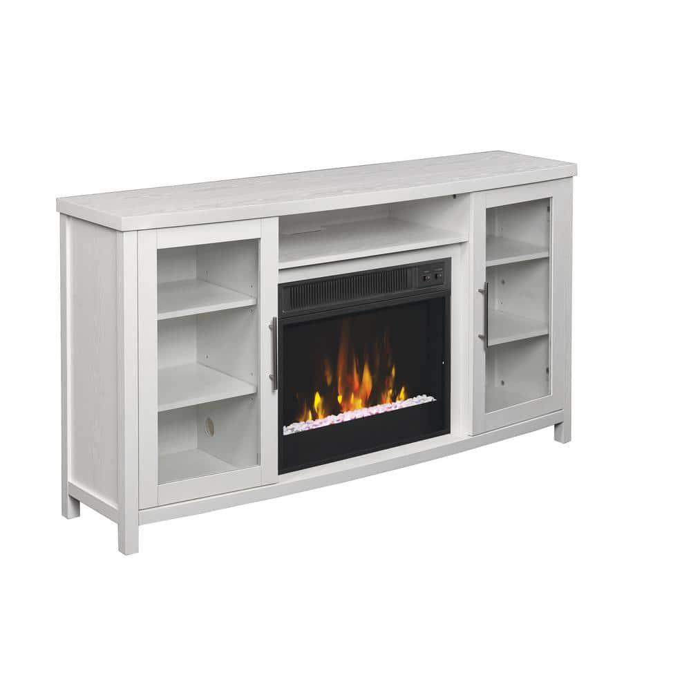 Classic Flame Rossville 54 in Media Console Electric Fireplace TV Stand in White