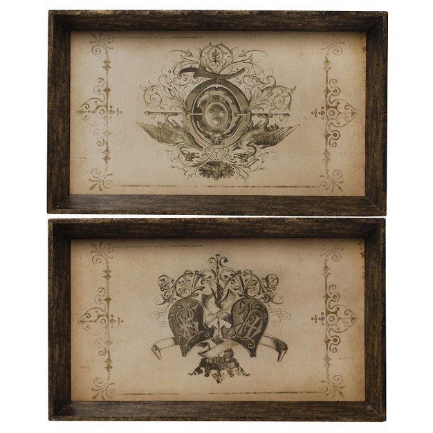 Decorative Trays Set Of 2 A amp b Home