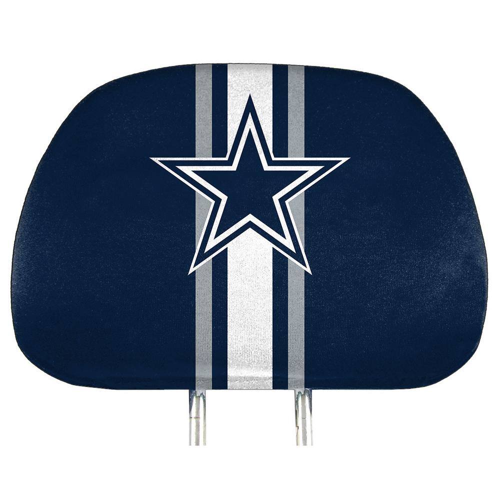 FANMATS NFL Dallas Cowboys 10 in. x 14 in. Universal Fit Printed Head Rest Cover Set 62010