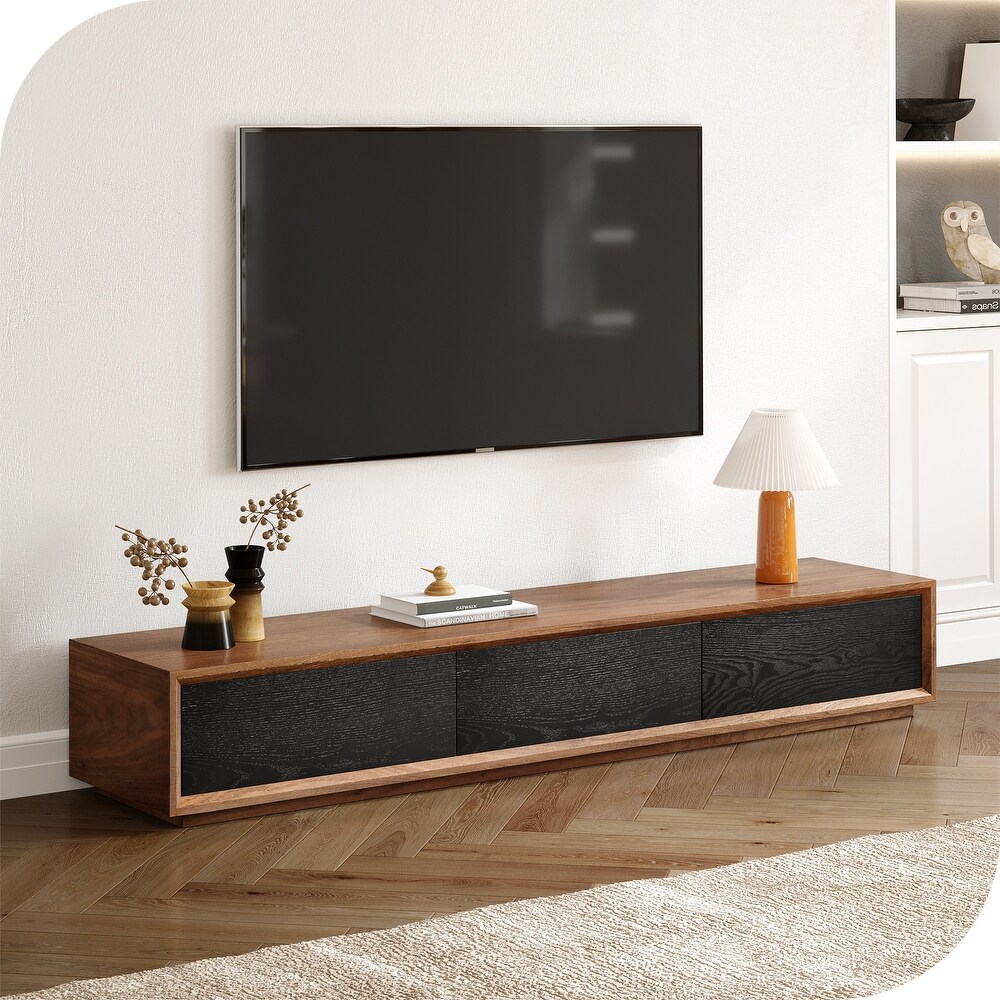 70 inch Modern Wooden TV Stand Media console with 3 Drawers