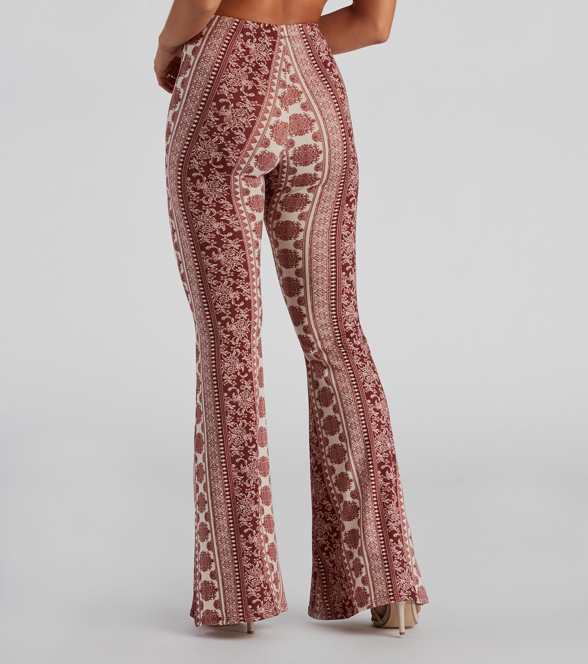 Vintage Bohemian Flared Pants