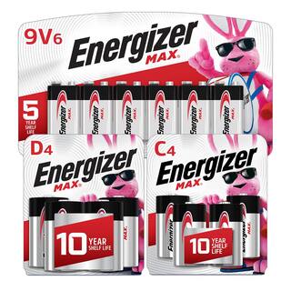 Energizer MAX Emergency Bundle with C (4-Pack) D (4-Pack) and 9-Volt (6-Pack) Batteries HD-ENRBATT6