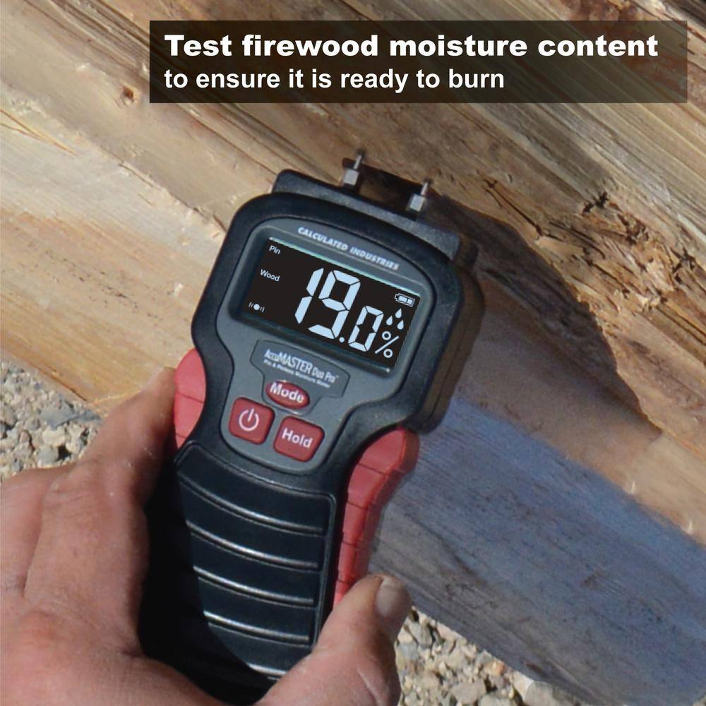 Calculated Industries AccuMASTER Duo Pro Pin and Pinless Moisture Meter for Wood and Building Materials 7445