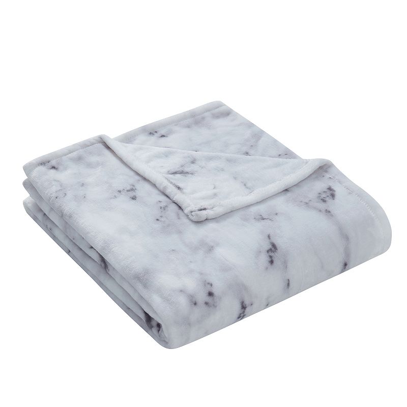 VCNY Home Marble Quartz Plush Throw Blanket