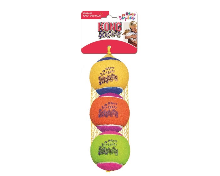 KONG SqueakAir Birthday Balls Medium AST2Y