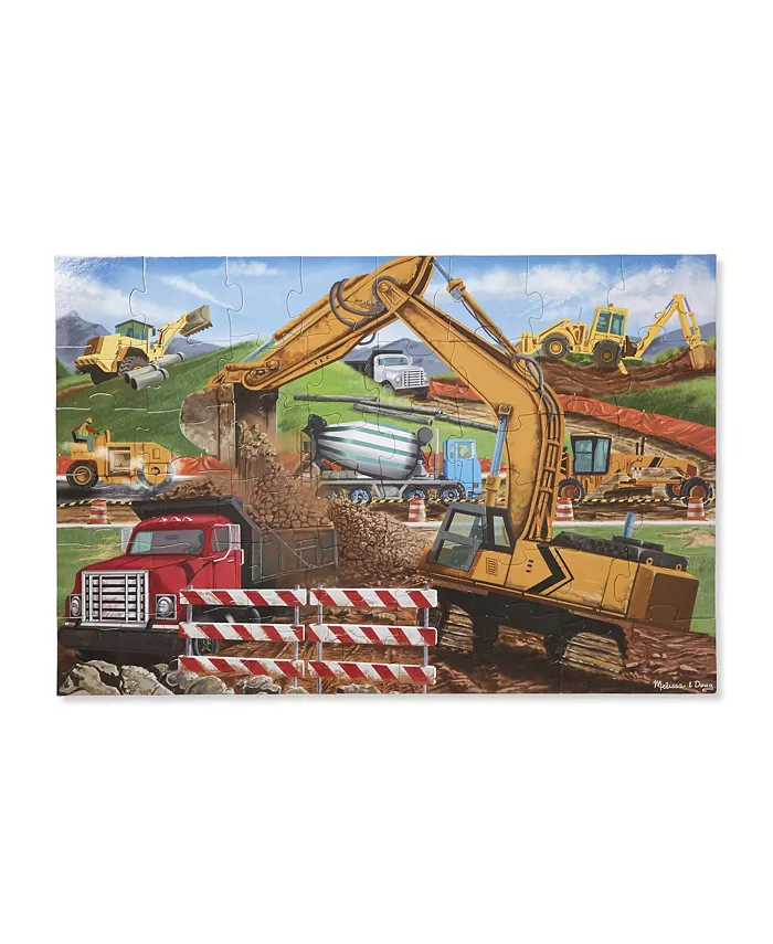 Melissa and Doug Melissa and Doug Building Site Jumbo Jigsaw Floor Puzzle - 48 pcs