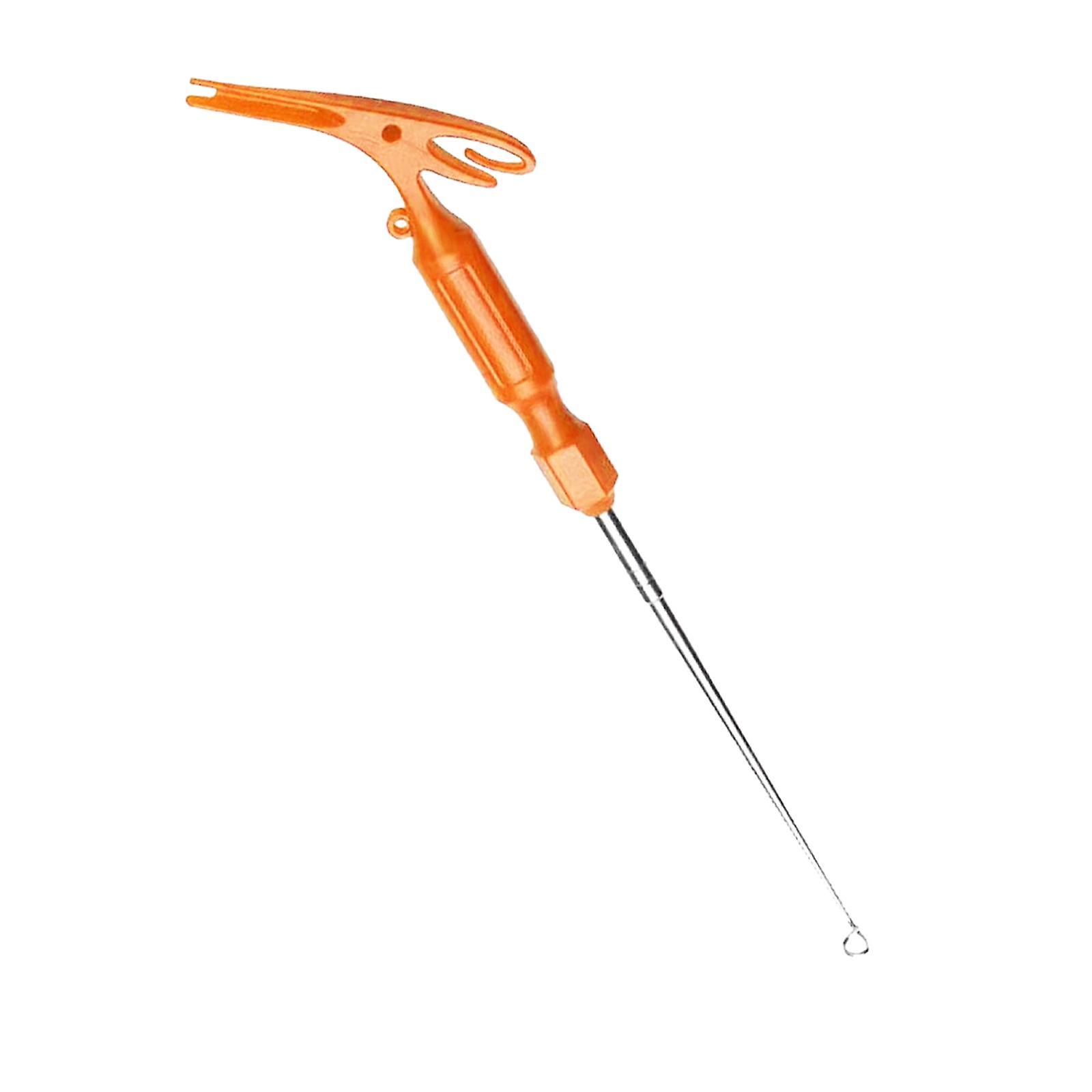 Fishing Hook Remover Hook Quick Removal Device Fast Knotting Hooks Extractor Orange