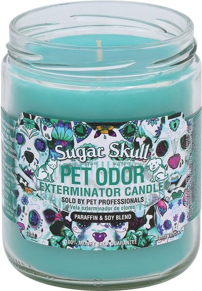 Pet Odor Exterminator Sugar Skull Deodorizing Candle