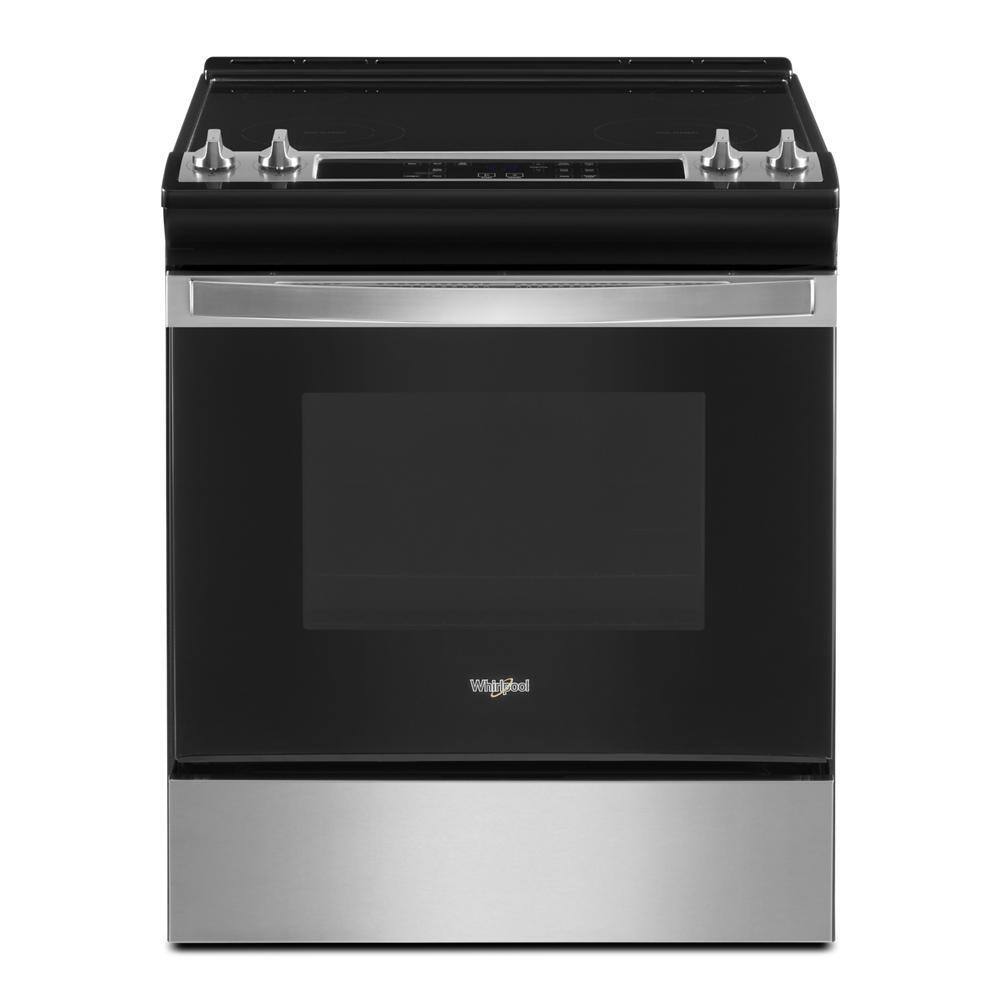 Whirlpool 4.8 cu. ft. Single Oven Electric Range in Stainless Steel WEE515S0LS