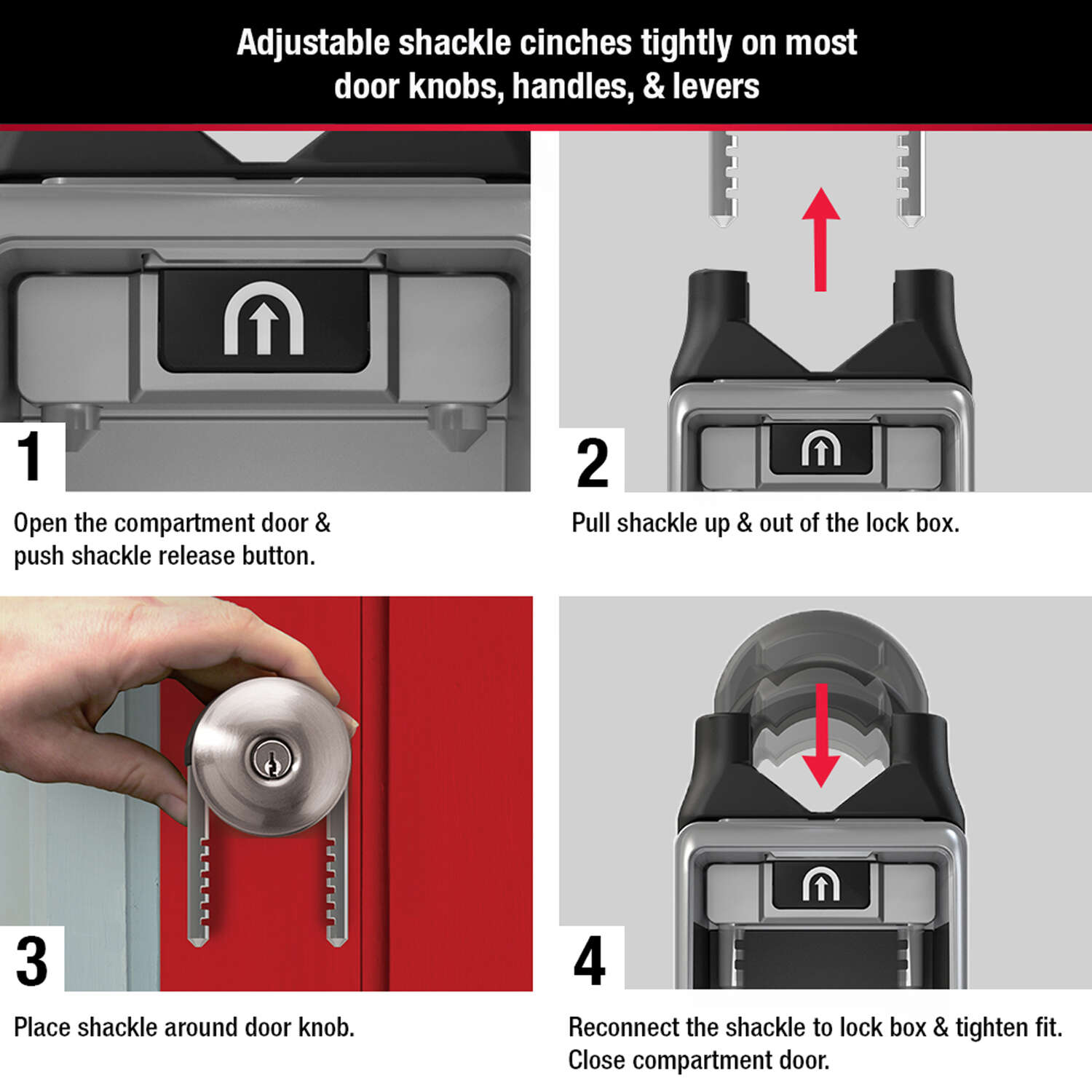 Master Lock 2-7/8 in. W Metal 4-Dial Combination Lock Box