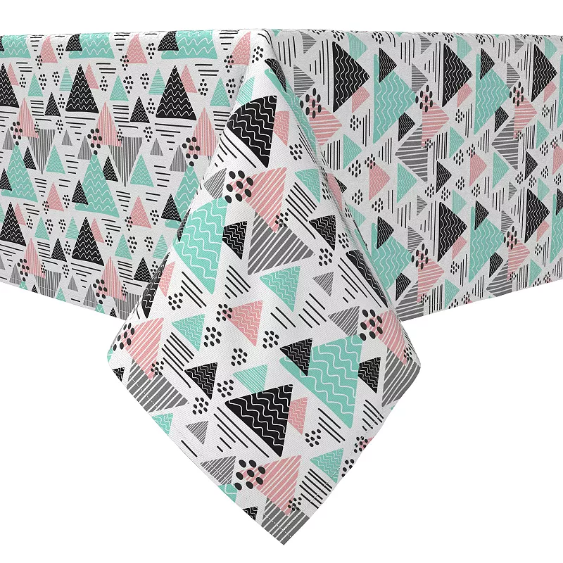 Rectangular Tablecloth， 100% Cotton， Retro Trends Pattern