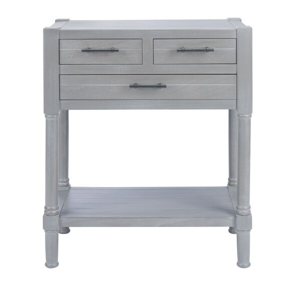 SAFAVIEH Filbert Distressed White 3-Drawer Console Table