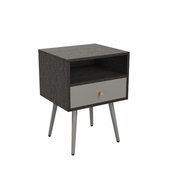 Nightstand with 1 Storage Drawer Set of 2