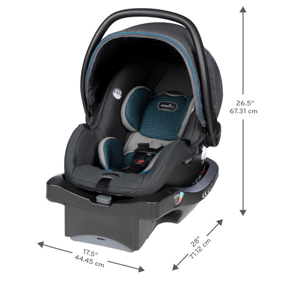 LiteMax DLX Infant Car Seat with SafeZone Load Leg Base