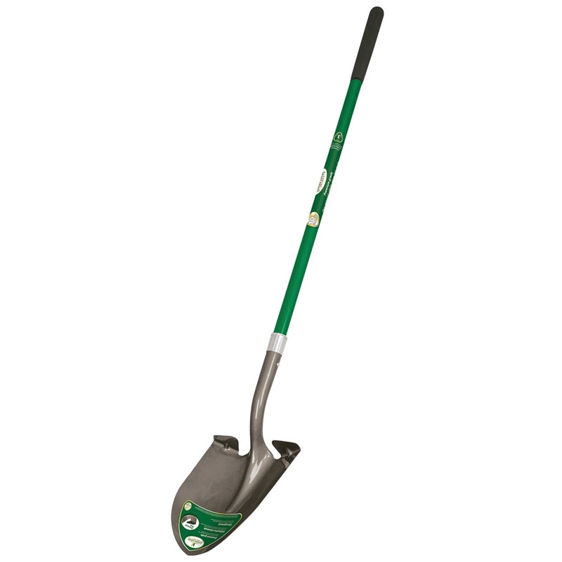 2667954,ROUND POINT SHOVELS,OPEN BACK,FIBERGLASS HANDLE ,Green,Handle Lgth In=47